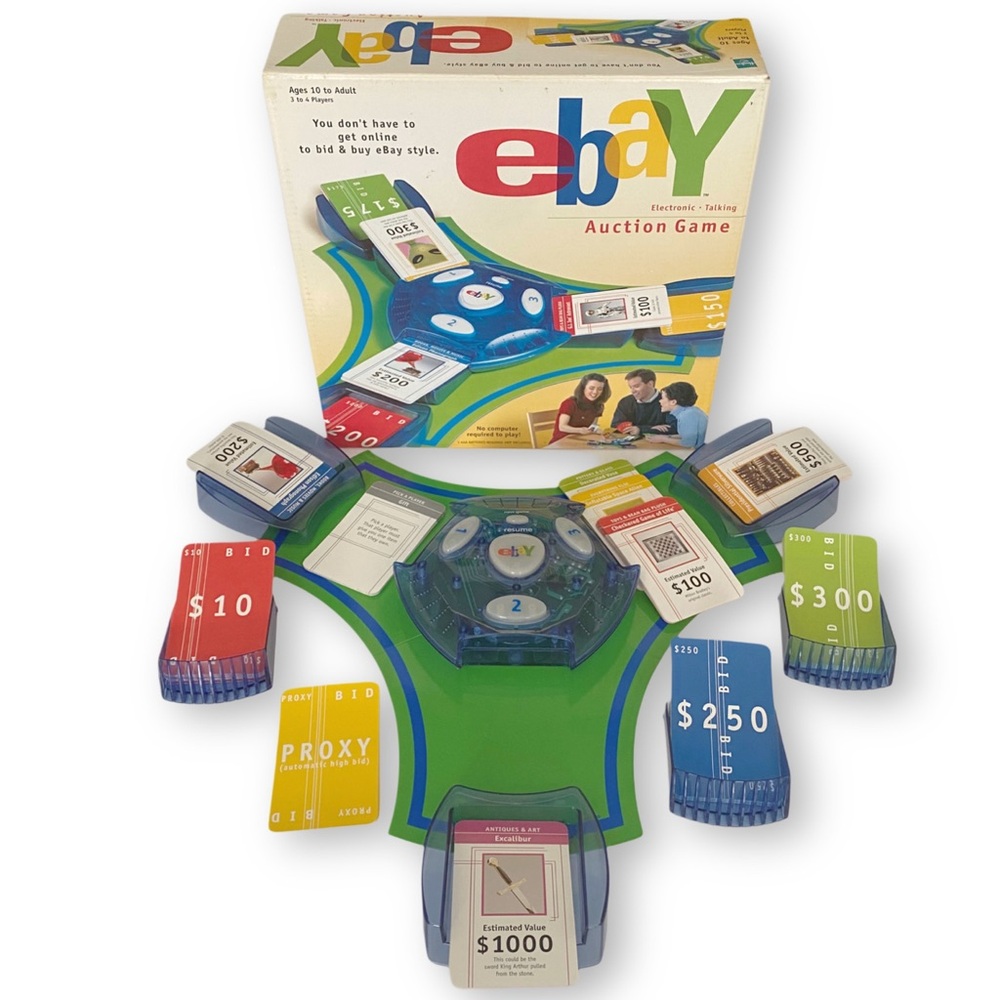 Hasbro eBay Auction Game 40144 Vintage 2001 Electronic Talking Board Game